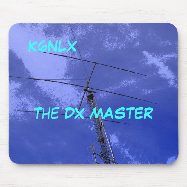 Amateur Radio Call Sign DX Mousepad Musmatta (Framsidan)