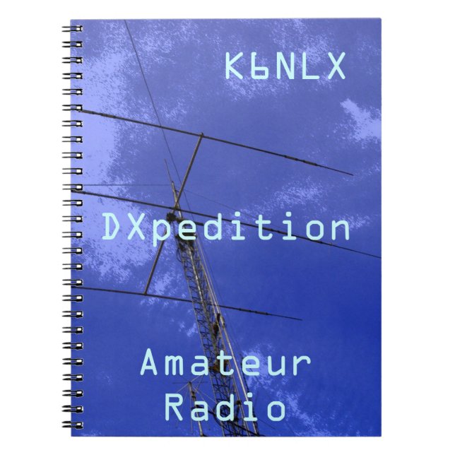 Amateur Radio Call Sign DXpedition Anteckningsbok (Framsidan)