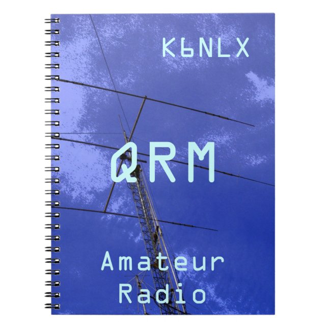 Amateur Radio Call Sign QRM Anteckningsbok (Framsidan)