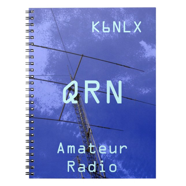 Amateur Radio Call Sign QRN Anteckningsbok (Framsidan)