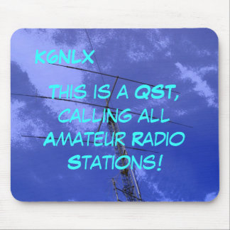 Amateur Radio Call Sign QST Mousepad Musmatta