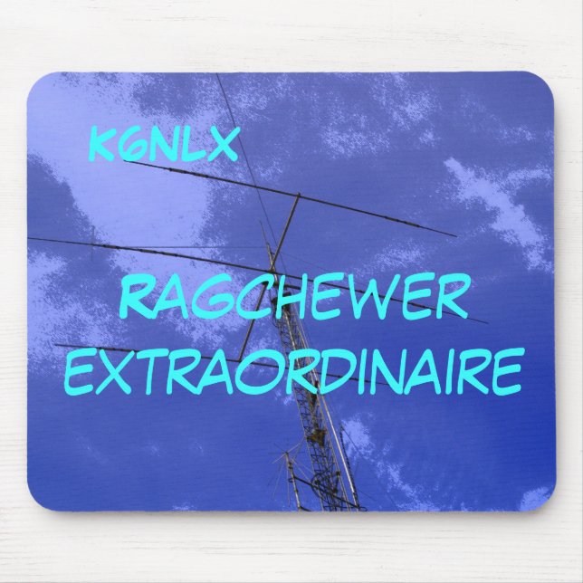 Amateur Radio Call Sign Ragchew Mousepad Musmatta (Framsidan)