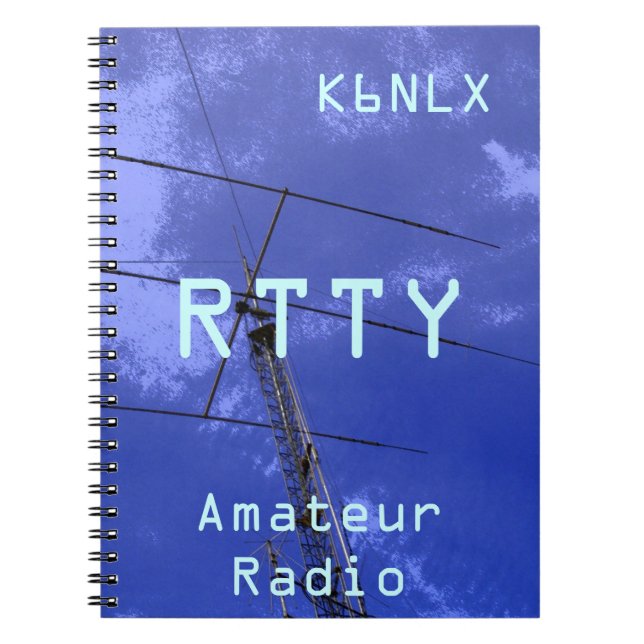 Amateur Radio Call Sign RTTY Anteckningsbok (Framsidan)
