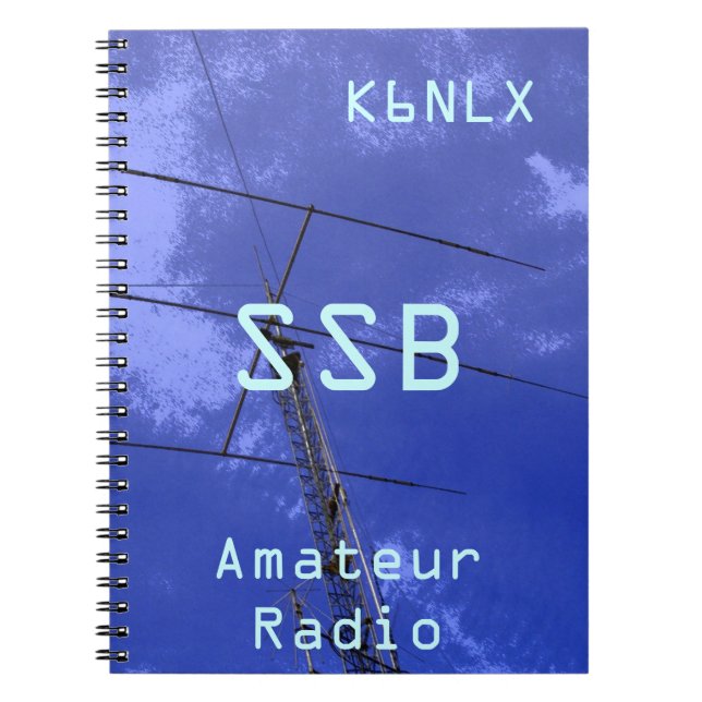 Amateur Radio Call Sign SSB Anteckningsbok (Framsidan)