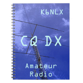 Amateur Radio Call-signal CQ DX Anteckningsbok Med Spiral