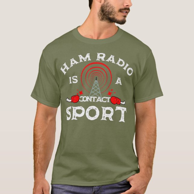 Amateur Radio Funny Ham Radio Design T Shirt (Framsida)