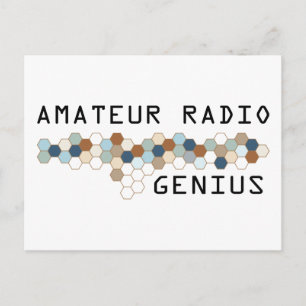 Amateur Radio Genius Vykort