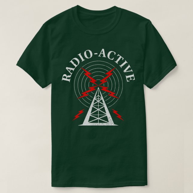 Amateur Radio Ham Radio Active Radioactive Radioac T Shirt (Design framsida)