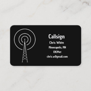 Amateur Radio Ham Visitkort