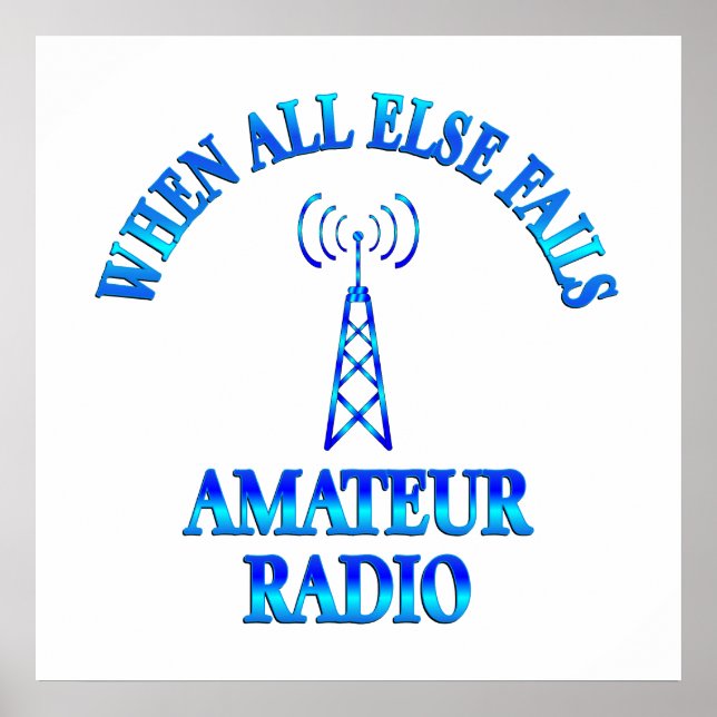 Amateur Radio Helps Poster (Framsidan)