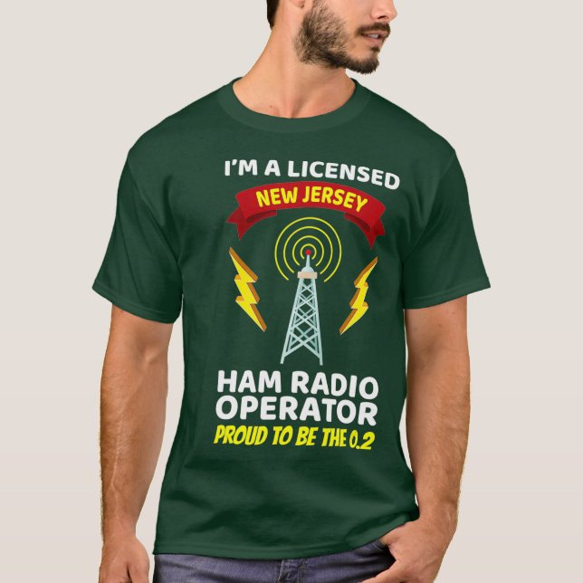 Amateur Radio Operator Funny Ham Radio New T Shirt (Framsida)