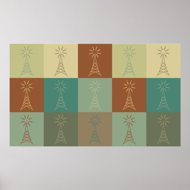 Amateur Radio Pop Art Poster (Framsidan)