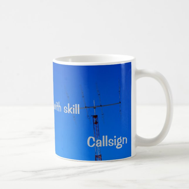 Amateur Radio QRP och Callsign Mugg (Höger)