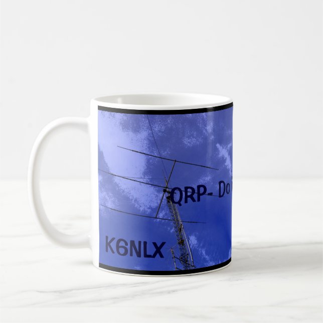 Amateur Radio QRP och Callsign Mugg 2 (Vänster)