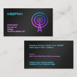 Amateur Radio Visitkort