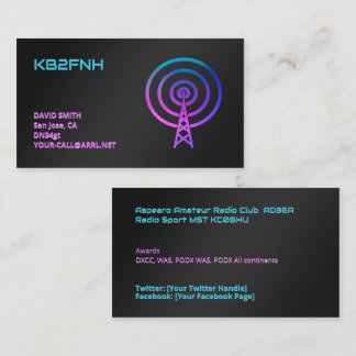 Amateur Radio Visitkort
