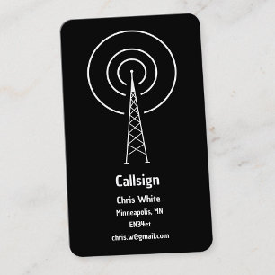 Amateur Radio Visitkort
