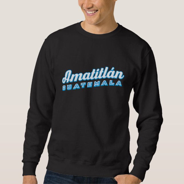 Amatitlán Guatemala Lång Ärmad Tröja (Framsida)