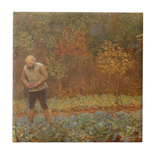 Amatör (Coachman & Cabbages) av Frederick Walker Kakelplatta