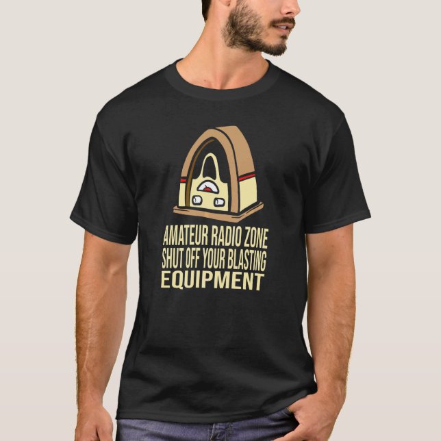 Amatör Hamradio Operatör  4 T Shirt (Framsida)