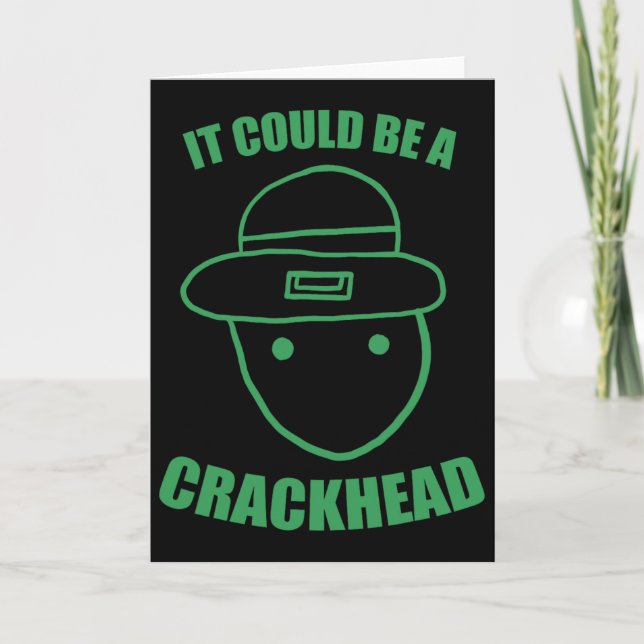 Amatör-Leprechaun-skiss kan vara en Crackhead St Kort (Framsida)