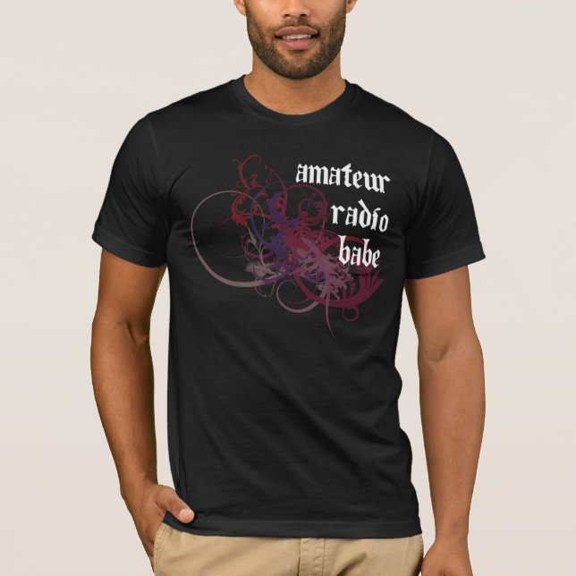 Amatören radiosände baben t-shirt (Framsida)