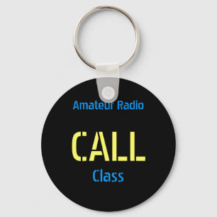 Amatören radiosände callsignen Keychain Nyckelring