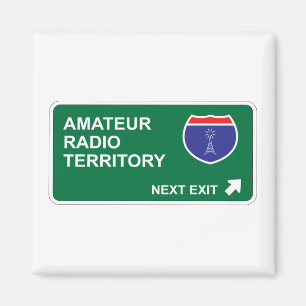 Amatören radiosände går ut därefter magnet
