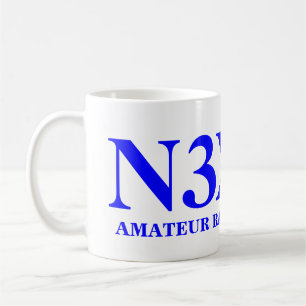 Amatören radiosände operatören kaffemugg
