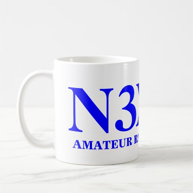 Amatören radiosände operatören kaffemugg (Vänster)