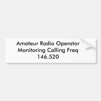 Amatören radiosände operatörsövervakning som bildekal