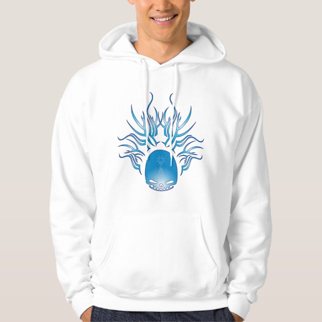 Amatören radiosände skallen sweatshirt (Framsida)