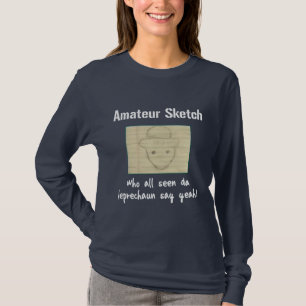 Amatören skissar vem all sedd Da-trollnågot att T-shirt