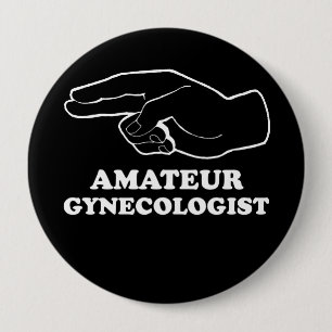 AMATÖRMÄSSIG GYNEKOLOGT-tröja Knapp