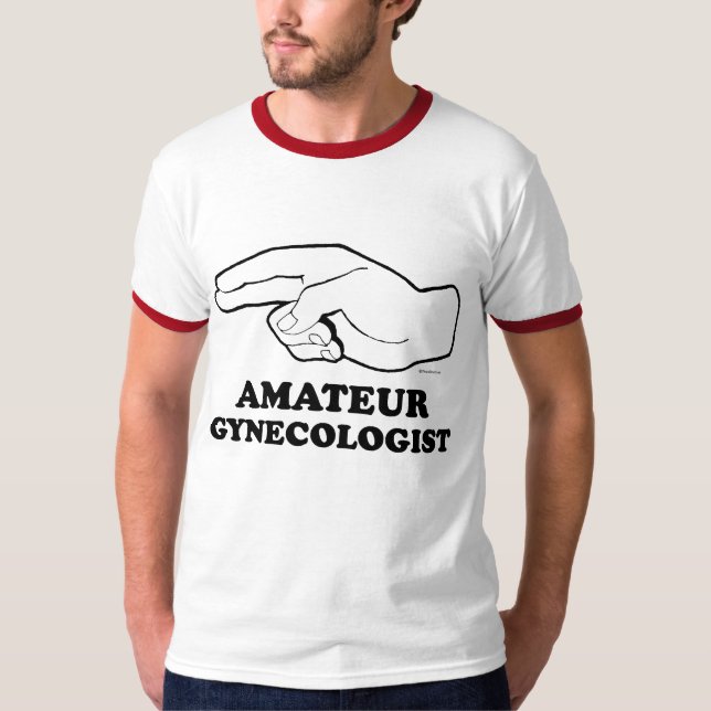 AMATÖRMÄSSIG GYNEKOLOGT-tröja Tee (Framsida)