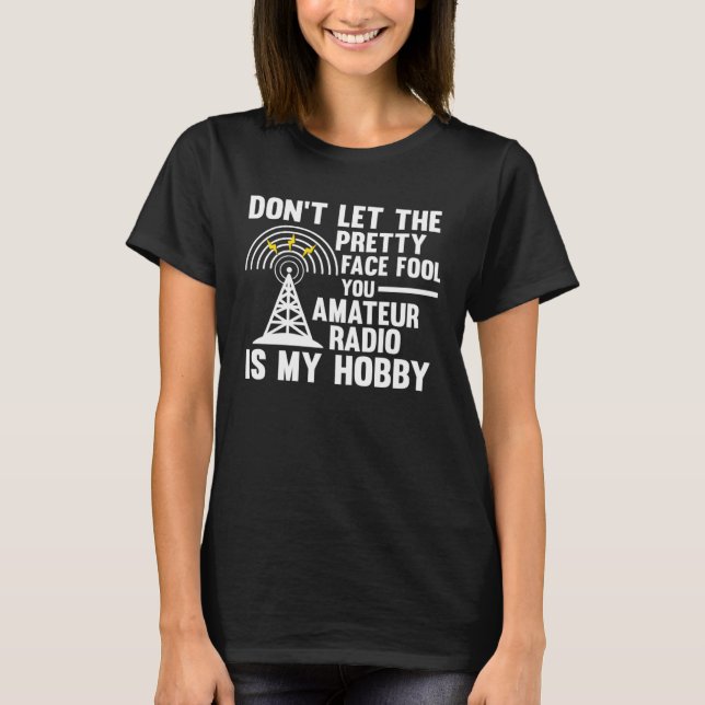 Amatörradio är min hobby Amatörradio T Shirt (Framsida)