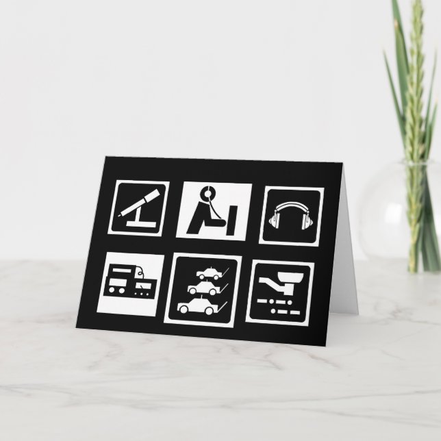 Amatörradio Ikoner Blank anteckning eller vykort (Framsida)