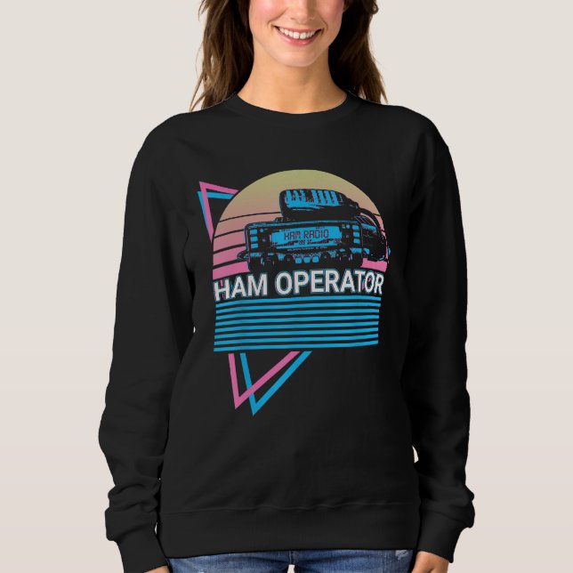 Amatörradio Retro Radiooperatör Amatör Operatör T Shirt (Framsida)