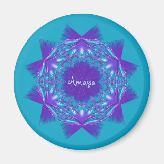 AMAYA ~ STJÄRNA! Lila och akvatisk ~ Häpnadsväckan Magnet