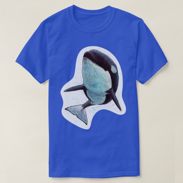 Amaya the Killer Whale Scribble T Shirt (Design framsida)