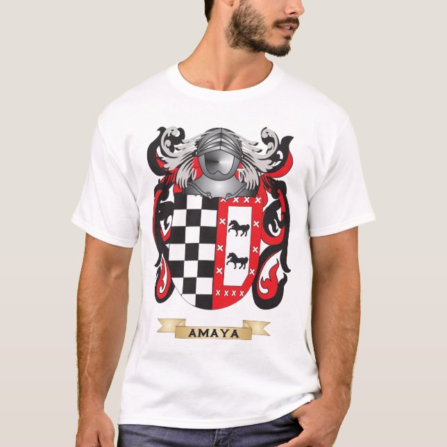 Amaya vapensköld (familjvapenskölden) t-shirt (Framsida)