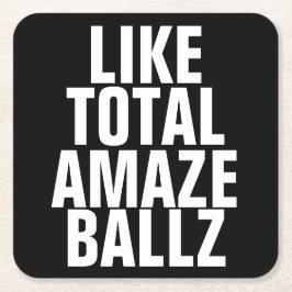 Amaze Ballz Underlägg Papper Kvadrat