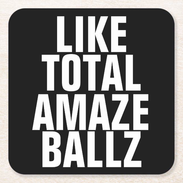 Amaze Ballz Underlägg Papper Kvadrat (Framsidan)