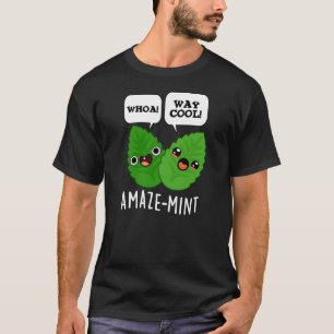 Amaze-mint Funny Mint Lövs Pun Mörk BG T Shirt
