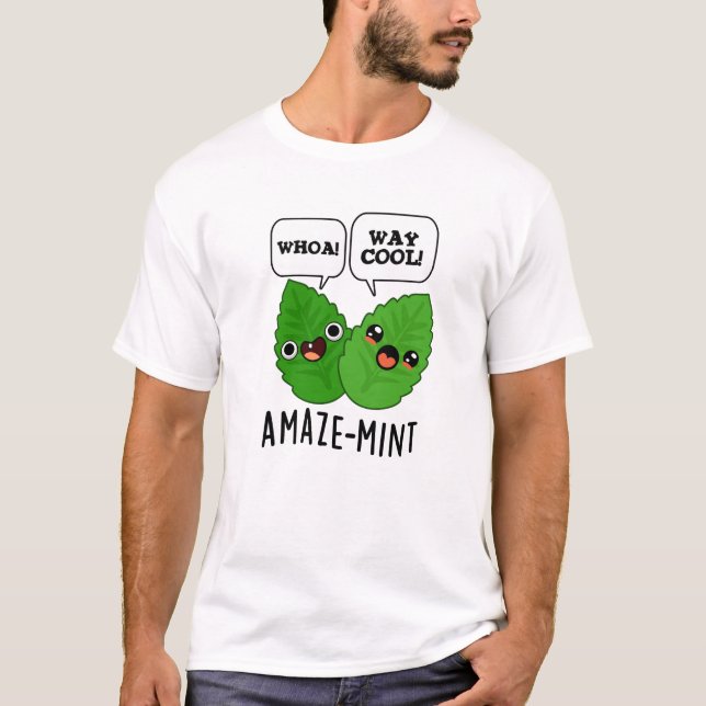 Amaze-mint Funny Mint Lövs Pun T Shirt (Framsida)
