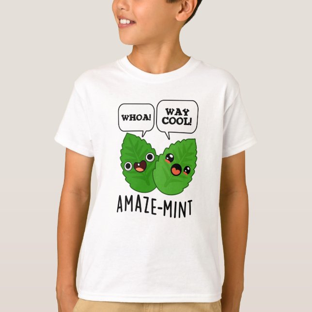Amaze-mint Funny Mint Lövs Pun T Shirt (Framsida)