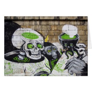 Amazed Skull Hälsningskort