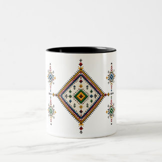 Amazigh-arbetsmugg - Traditionell marockansk berbe Två-Tonad Mugg