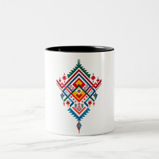 Amazigh-arbetsmugg - Traditionell marockansk berbe Två-Tonad Mugg