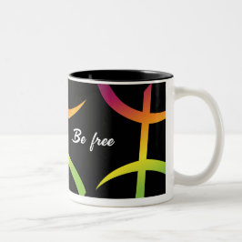 Amazigh be free mug Två-Tonad mugg